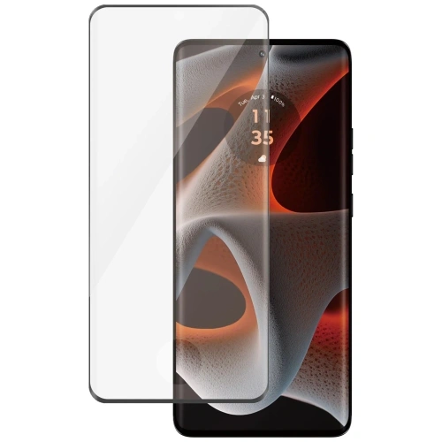 Tempered glass PanzerGlass Ultra-Wide Fit for Motorola Edge 50 Pro, perfectly fitted to the screen.
