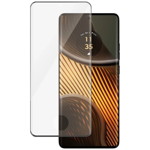 Szkło hartowane PanzerGlass Ultra-Wide Fit do Motorola Edge 50 Ultra, idealnie dopasowane do ekranu.