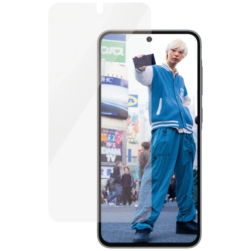 Tvrdé sklo PanzerGlass Ultra-Wide Fit pro Samsung Galaxy A56 5G, dokonale přizpůsobené displeji.