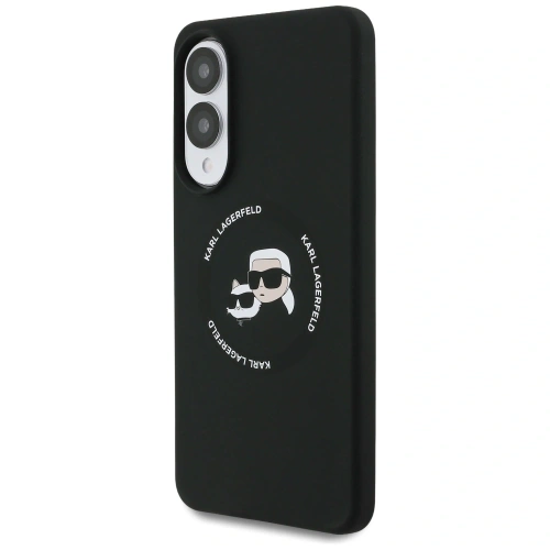 Etui Karl Lagerfeld w kolorze czarnym, idealnie dopasowane do Samsung Galaxy S25 Edge.