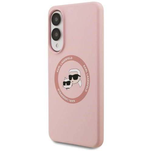 Etui Karl Lagerfeld w kolorze różowym, idealne do Samsung Galaxy S25 Edge.