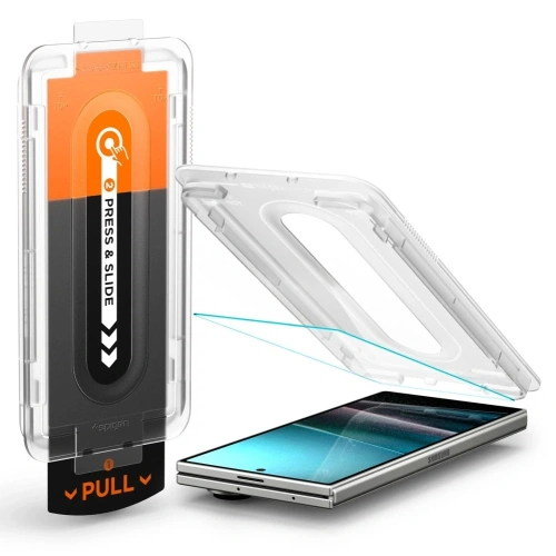 Szkło hartowane Spigen Glas.tr ez Fit Pro HD na Samsung Galaxy Z Fold 7, idealne dopasowanie i wysoka odporność na zarysowania.