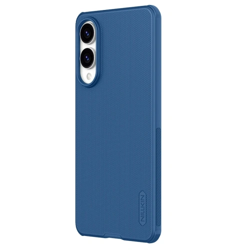 Obal Nillkin Super Frosted Shield Pro v modré barvě, dokonale padnoucí na Samsung Galaxy S25 Edge.