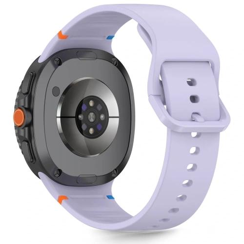 Pasek Tech-Protect Silicone w eleganckim fioletowym kolorze, idealny do Samsung Galaxy Watch 8.
