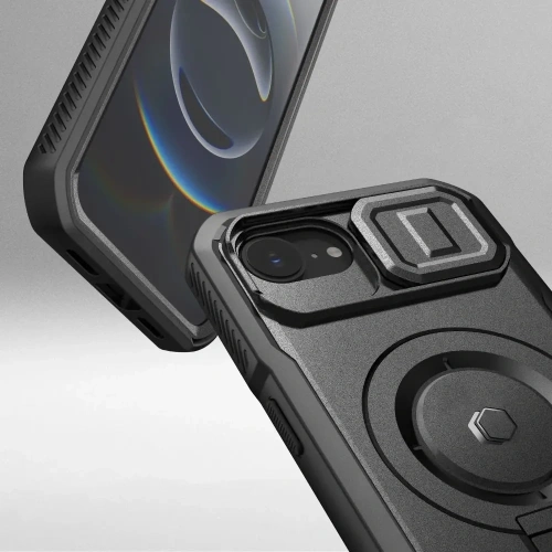Tech-Protect tok használatban, iPhone 16e MagSafe-el rögzítve.