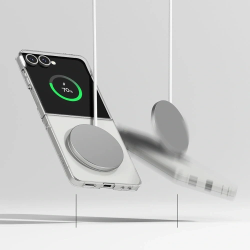 Przezroczyste etui Ringke, podkreślające design Samsung Galaxy Z Flip 7