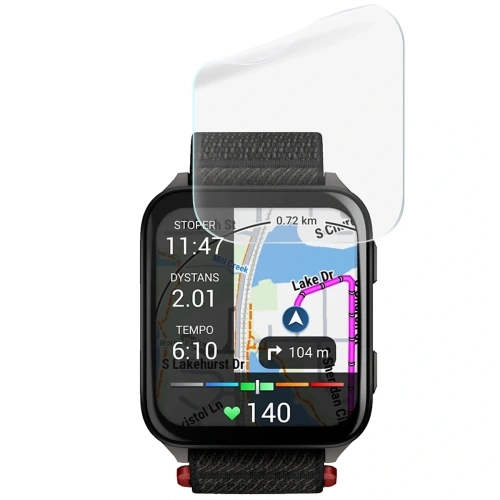 Zestaw folii ochronnych Bizon Glass Watch do Garmin Venu X1, idealne dopasowanie.
