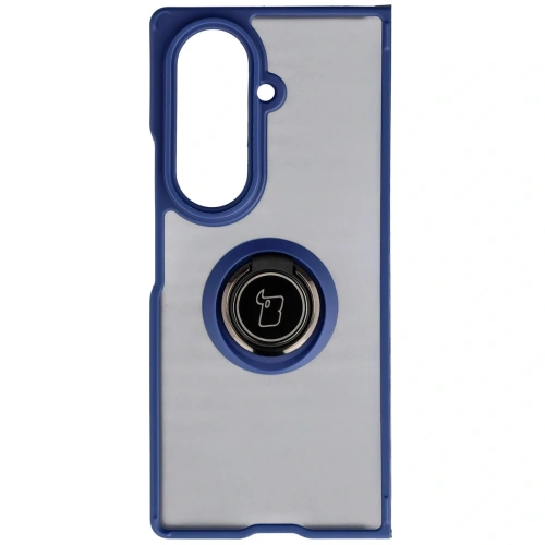 Etui z uchwytem na palec Bizon Case Hybrid Ring do Samsung Galaxy Z Fold7 w przydymionym kolorze
