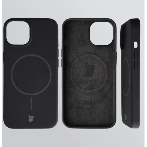 Widok etui Bizon Soft Case na tle nowoczesnego biurka.