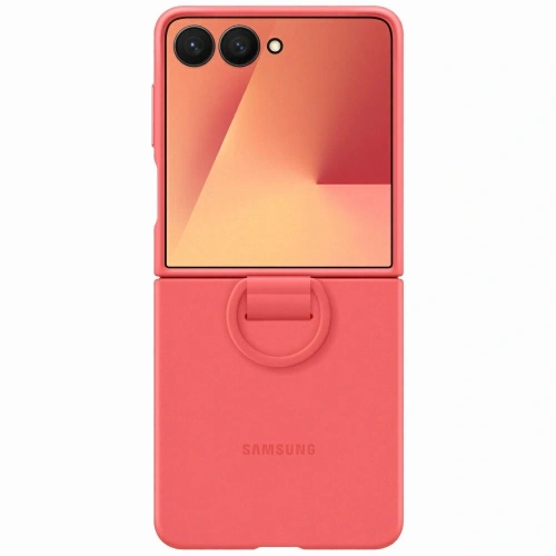 Etui Samsung Ring Case w kolorze czerwonym, idealne dla Galaxy Z Flip7.