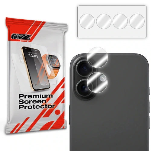 Szkło na aparat GrizzGlass HybridGlass Camera do Apple iPhone 17, idealne dopasowanie do aparatu.