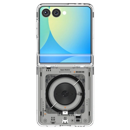 Detale etui Spigen Ultra Hybrid Pro, podkreślające jego elegancki design i funkcjonalność.