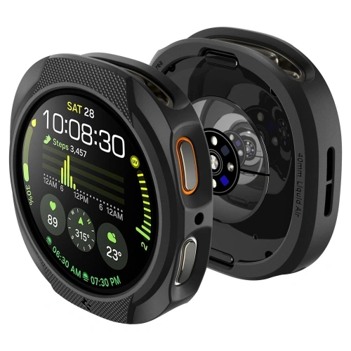 Etui Spigen Liquid Air w kolorze matowej czerni na Samsung Galaxy Watch 8