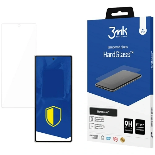 Szkło hartowane 3MK HardGlass do Samsung Galaxy Z Fold7, zapewniające ochronę ekranu przed zarysowaniami i uszkodzeniami.