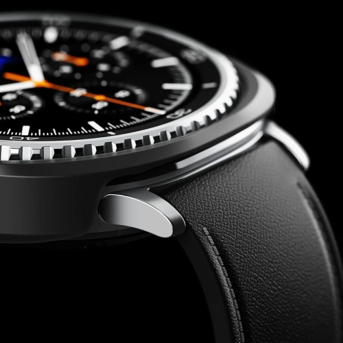 Nakładka Ringke Slim zamontowana na Samsung Galaxy Watch 8 Classic, prezentująca elegancki wygląd.