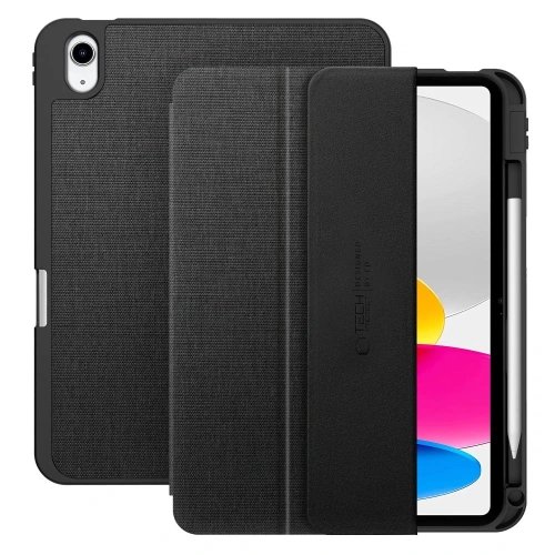 Etui Tech-Protect SmartCase Pen Canvas w kolorze obsydianowym dla Apple iPad 10.9" 2022 i 11" 2025.