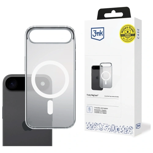 Etui 3MK Frosty MagCase w kolorze białym, idealne do Apple iPhone Air.