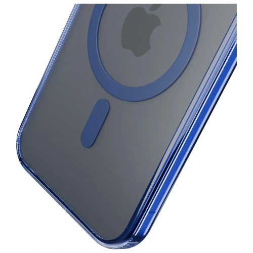Etui 3MK Frosty MagCase na iPhone 17 Pro Max, oferujące ochronę i styl w niebieskim kolorze.
