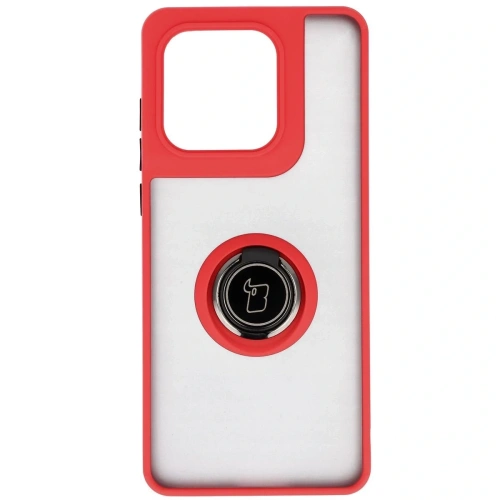 Hybrydowe etui Bizon Case z widocznym uchwytem na palec dla lepszej ergonomii.