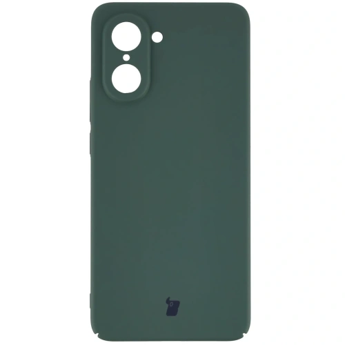 Zielone etui Bizon Case Łupka z poliwęglanu, które dobrze chroni telefon.