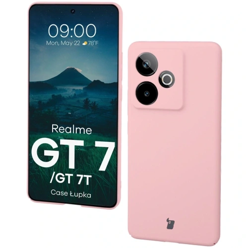 Etui Bizon Case Łupka w kolorze różowym, idealne do modelu Realme GT 7 / 7T.
