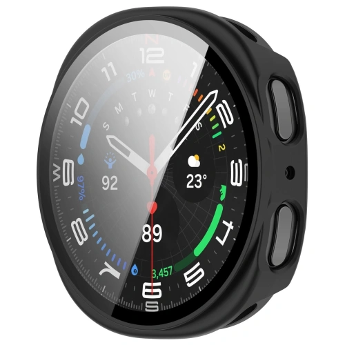Stylowe matowe etui na Samsung Galaxy Watch 8 44mm w czerni