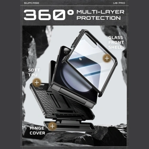 Etui Supcase na telefon Samsung Galaxy Z Flip 7, prezentujące elegancki design