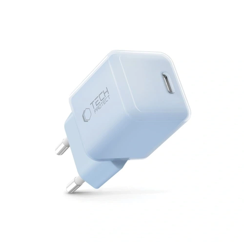 Widok ładowarki Tech-Protect NCM25 z przodu, pokazujący port USB-C.