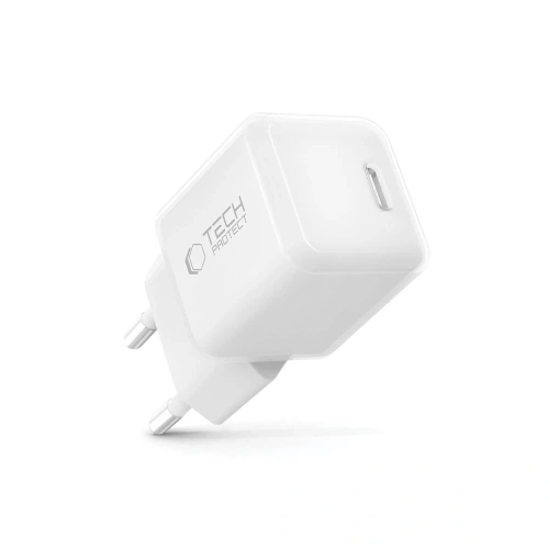 Widok z przodu ładowarki Tech-Protect NCM25 z portem USB-C.