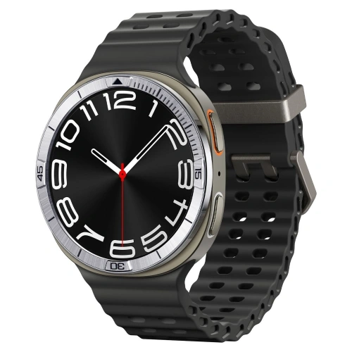 Hybrydowa nakładka na zegarek Samsung Galaxy Watch 8 44mm w srebrnym odcieniu