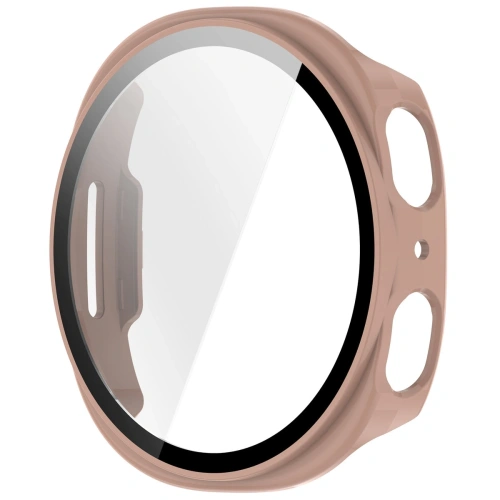 Różowe etui Bizon Case, idealne do ochrony zegarka Galaxy Watch 8