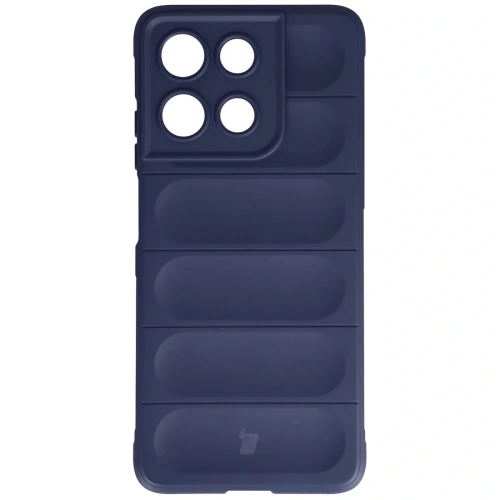 Zbliżenie na materiał TPU etui Bizon Case Tur, zapewniające trwałość.
