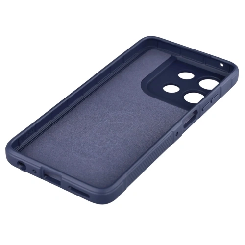 Widok tyłu etui Bizon Case Tur, pokazujący elegancki design w granatowym kolorze.