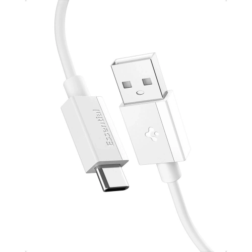 Zbliżenie na kabel USB-C Spigen o długości 200 cm, doskonały do codziennego użytku.