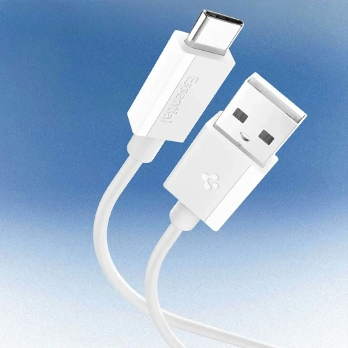 Kabel USB-C Spigen z maksymalnym obciążeniem 60W, idealny do szybkiego ładowania.