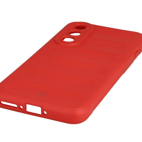 Czerwone etui Bizon Case Tur na telefonie OnePlus Nord 5, zapewniające ochronę.