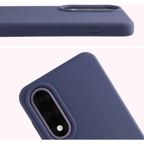 Zbliżenie na silikonowe etui Bizon Soft Case, ukazujące teksturę i jakość wykonania.