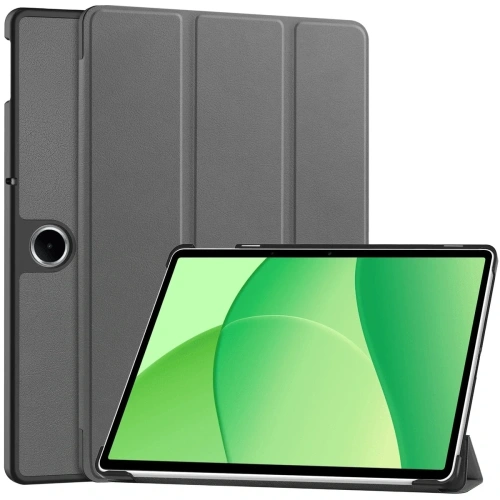Etui z klapką Bizon Case Tab Croc w szarym kolorze na OnePlus Pad Lite