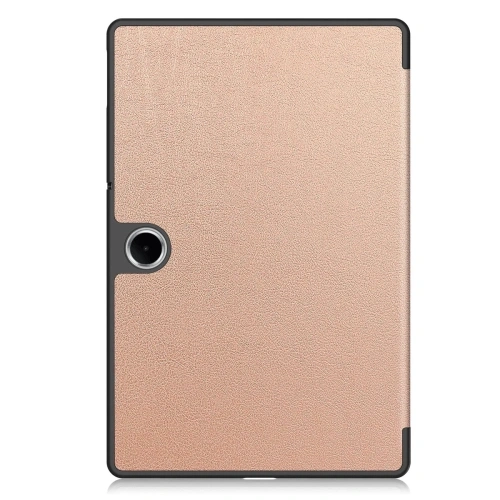 Widok na etui z klapką otwartą, ukazujący wnętrze i miejsce na tablet.