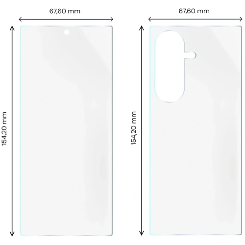 Zestaw folii hydrożelowej Bizon Glass do ochrony telefonu Galaxy Z Fold7
