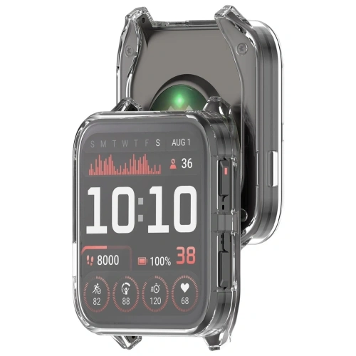 Etui Bizon Case Watch Felipe, przezroczyste, idealnie dopasowane do Garmin Venu X1.
