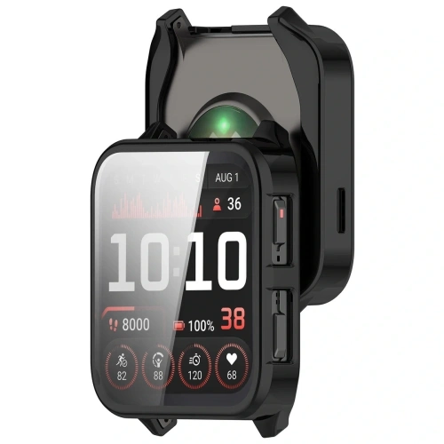 Etui z osłoną ekranu Bizon Case Watch Felipe w kolorze czarnym do Garmin Venu X1