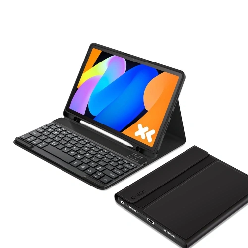 Widok etui z klapką na Lenovo Idea Tab 11.0, z widoczną klawiaturą