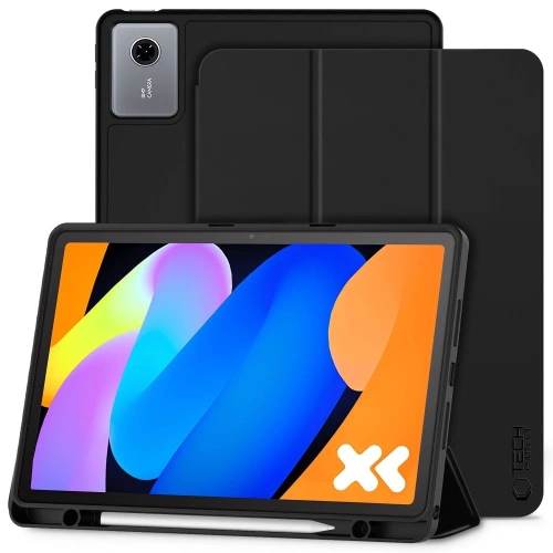 Etui z klapką Tech-Protect SmartCase Pen w kolorze czarnym, idealne do Lenovo Idea Tab 11.0 TB-336