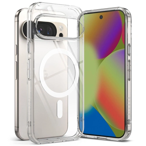 Etui Ringke Fusion Magnetic MagSafe do Google Pixel 10 w przezroczystym kolorze
