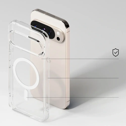 Etui Ringke Fusion w użyciu, zamontowane na telefonie Google Pixel 10 Pro XL