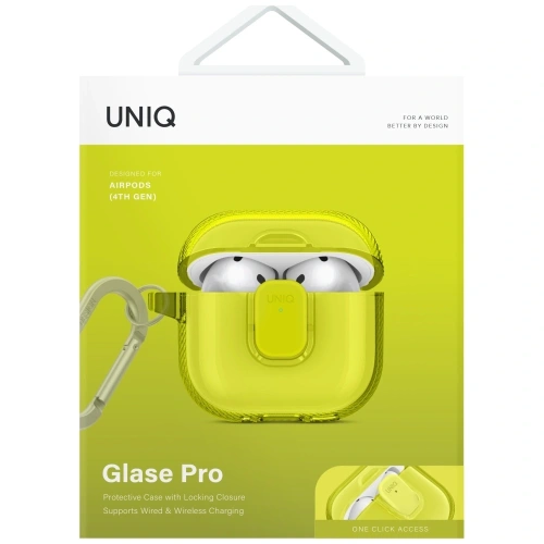 Zbliżenie na etui UNIQ Glase Pro, wykonane z trwałego materiału TPU.