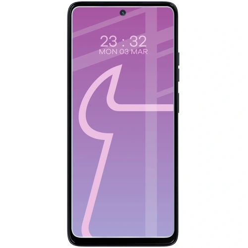 Zestaw zawiera elastyczne szkło hybrydowe Bizon Glass Mule do Motorola Moto G56 5G.