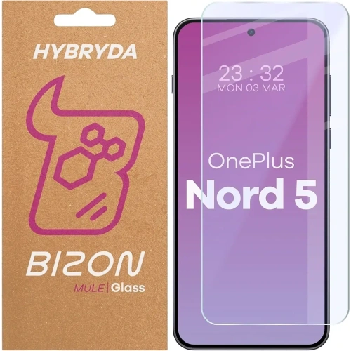 Elastyczne szkło hybrydowe Bizon Glass Mule do OnePlus Nord 5, idealne do ochrony ekranu.