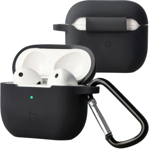 Silikonowe etui Bizon Case Headphone w kolorze czarnym dla Apple AirPods 3